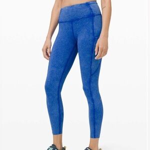Lululemon Fast and Free High Rise Tight 25" Ice Dye